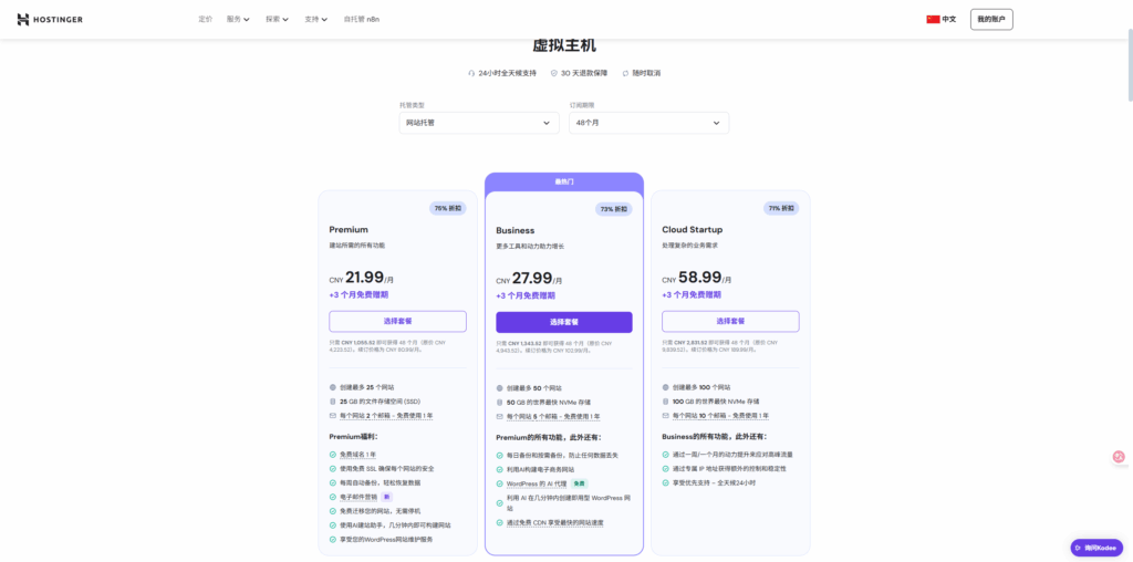 Hostinger 测评